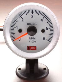 Budíky 50mm bílýotáčkoměr diesel